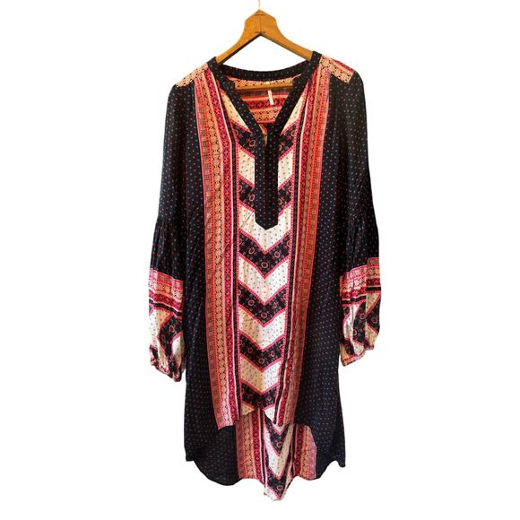Free People | Bohemian Peace Maker Dress in Black Combo  | Size Small - Picture 4 of 6